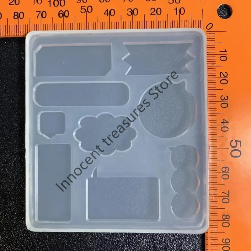 

3XUA DIY Epoxy Resin Mold Shaker Molds Dialog Box Pendant Silicone Resin Moulds