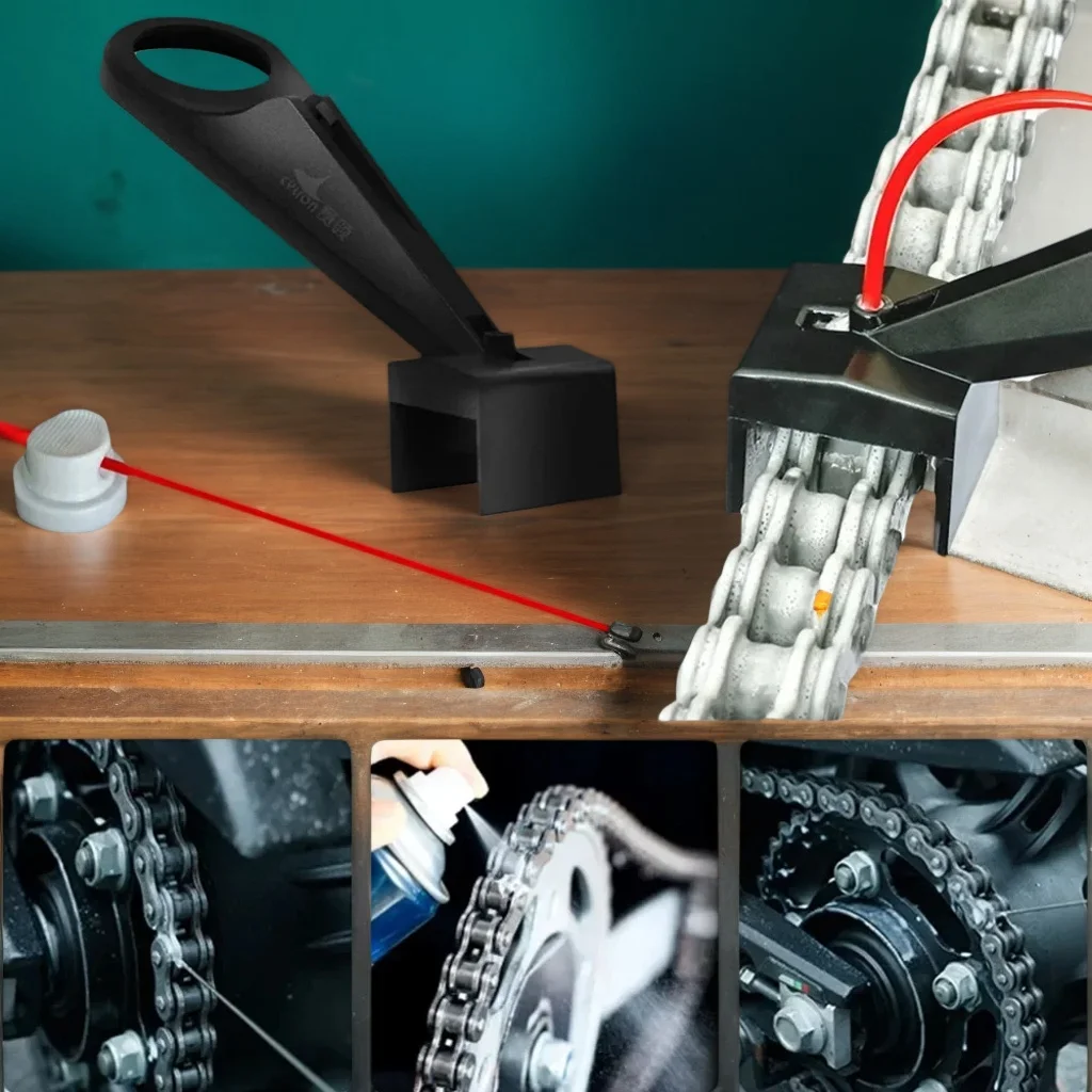 

Аппликатор для смазки цепи мотоцикла без беспорядка — прецизионный дозатор для воска, смазки и обезжиривателя цепи