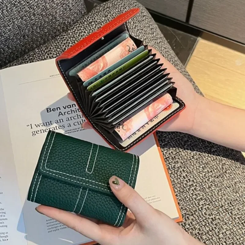 Women Wallets Men's Coin Purse PU Leather Money Bag Female Short Hasp Coin Card Bag Male Business Credit ID Card Holder Clutch