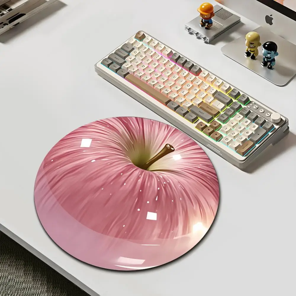 

HYBXAXC Round fruit printing mouse pad personalized fruit pattern office table pad game pad Mouse pad access