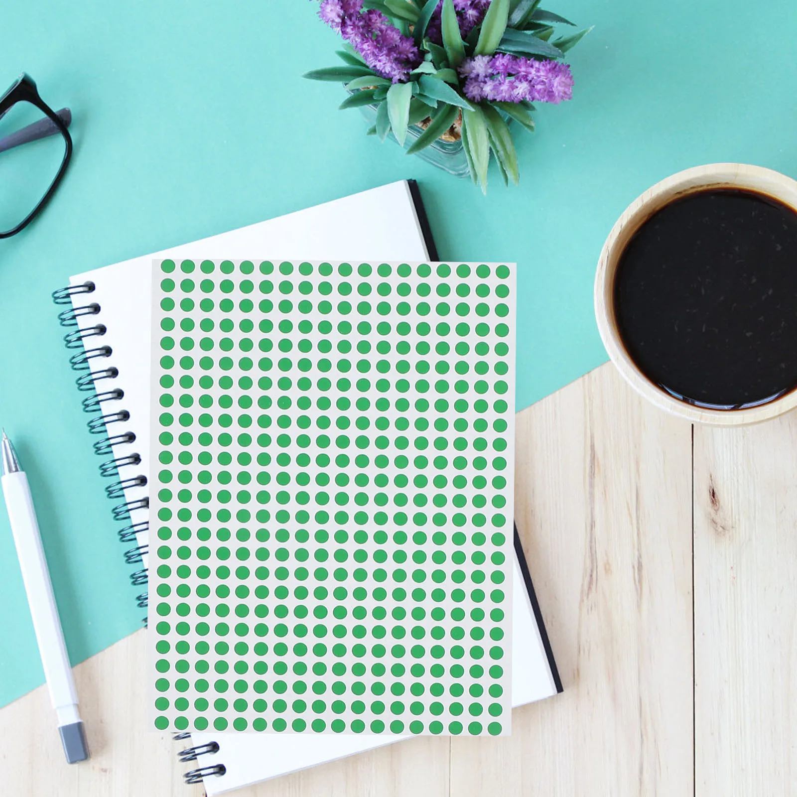 

15 листов цветных круглых наклеек для кодирования, сортировки, герметизации банок, бутылок, DIY, красочные точечные этикетки, самоклеящиеся