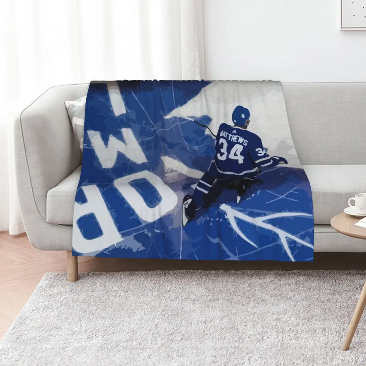 Auston Matthews Painting Throw Blanket For Sofa Thin Soft Plaid Luxury Thicken For Baby Soft Big Blankets