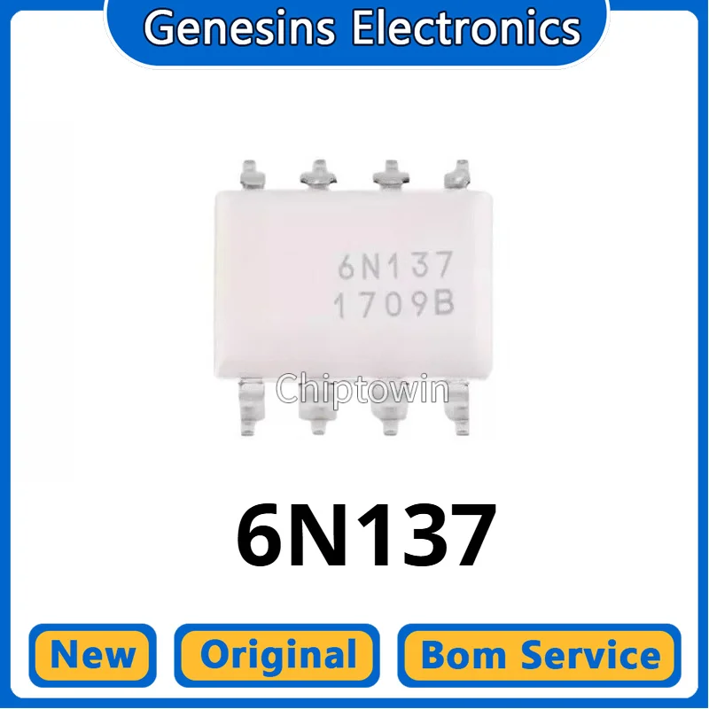 5/50/500 pcs Original, White 6N137M SOP-8 Patch, High Speed Optocoupler 6N137 6N137SDM WN7