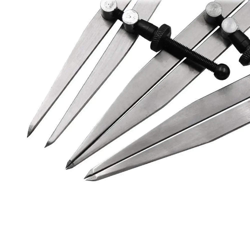 

High Quality DIY Leather Craft Tool S/M/L Compass Spacing Gauge Adjustable Scriber Steel Wing Divider