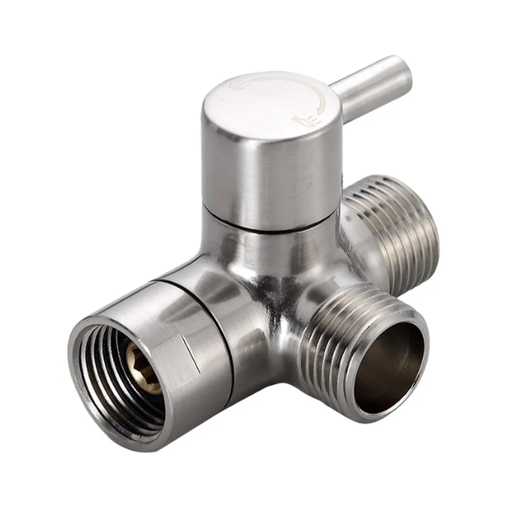 Solid Brass Water Distributor Diverter for Shower Configuration Supporting Independent or Concurrent Shower Head Operation