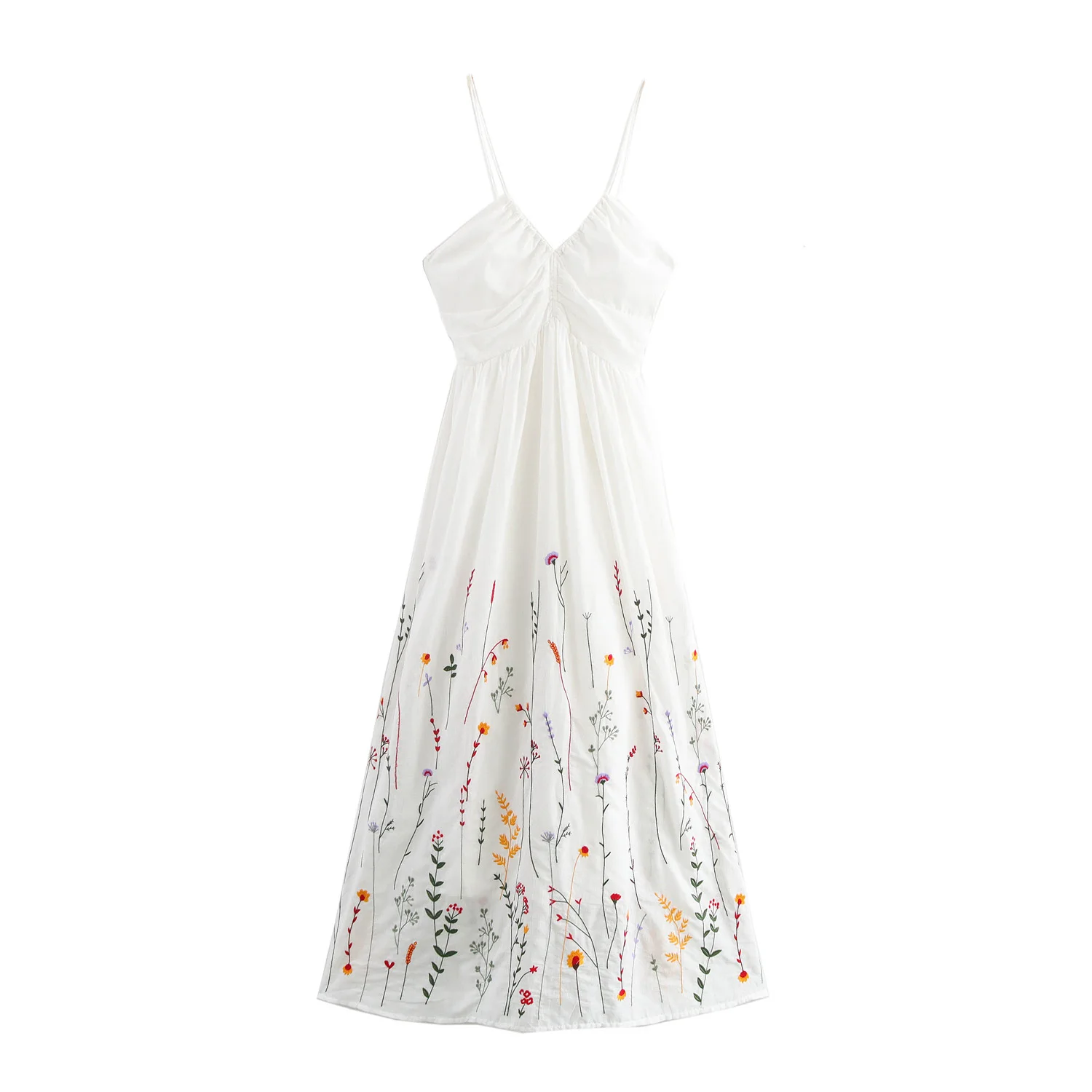 Hochwertiges, plissiertes, trägerloses Hosenträgerkleid mit Sommertemperament und sexy