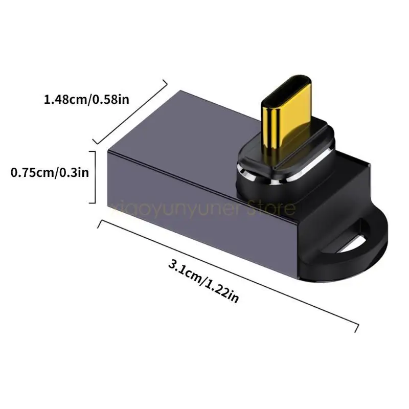 USB -C -Magnetadapter 90 Grad Magnetisch USB C zu USB -Adapter 10 Gbit / s P9JB