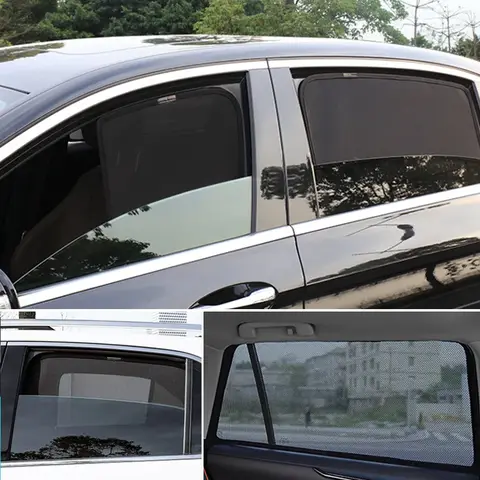 재규어 XF 세단 X250 2007-2015 용 마그네틱 자동차 차양 실드, 전면 앞유리 메쉬 커튼, 후면 측면 창문 차양 쉐이드 바이저