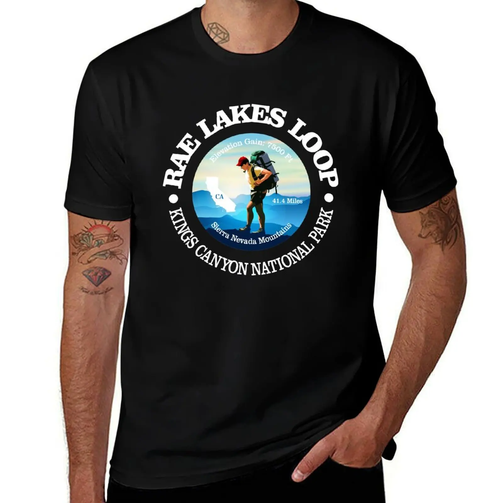 

Rae Lakes Loop (C) T-Shirt Abstract Pattern Print Top