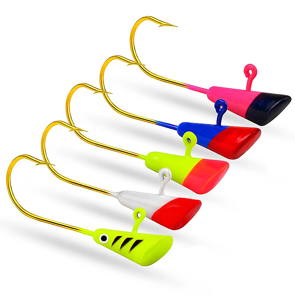 Fishing Supplies New 25pcs Jig Heads Fishing Hooks Crappie Panfish Bass Lures Bait 0.8g/2g Carp   Accessories Hooks For Fishing