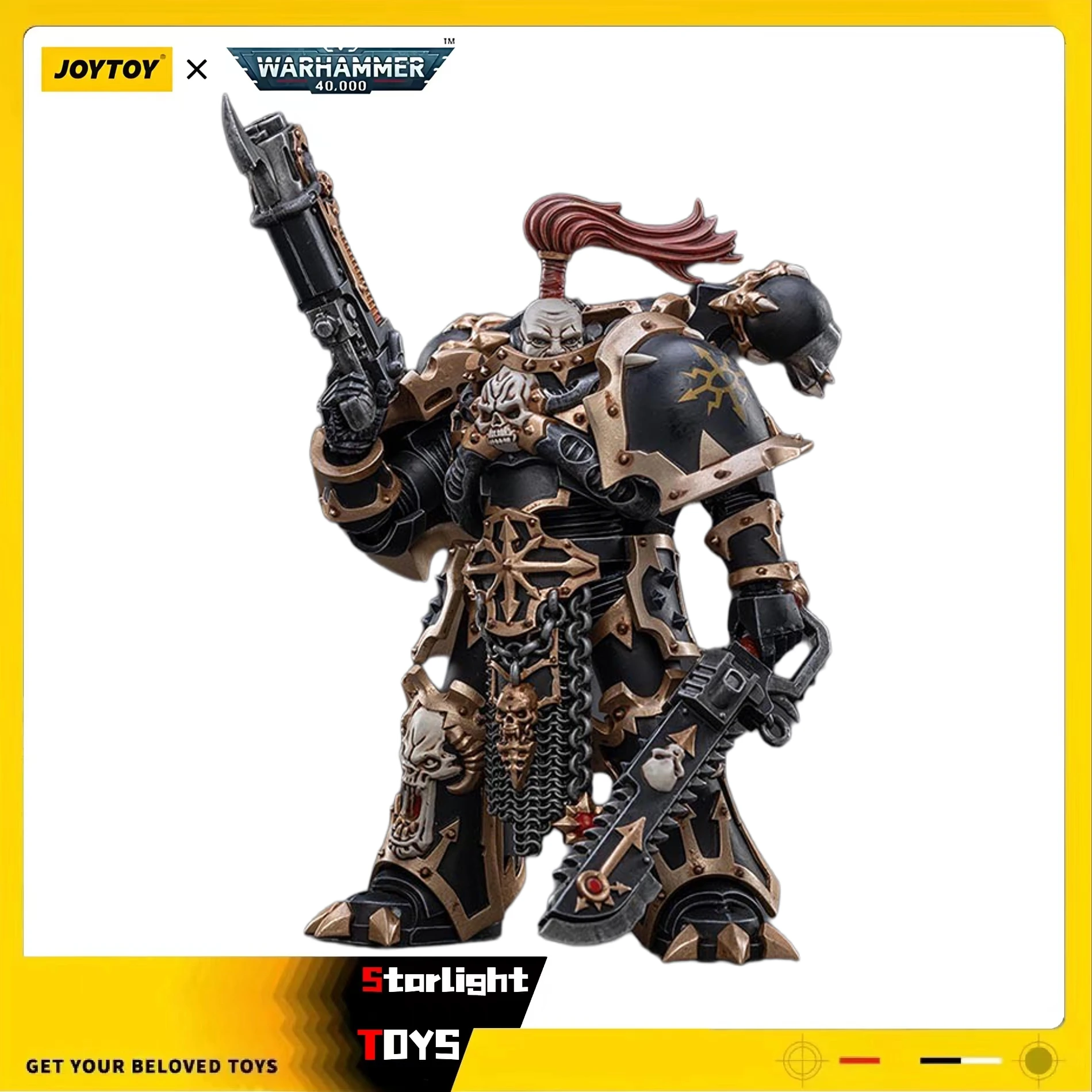 

JOYTOY 1/18 Action Figure Warhammer 40K Chaos Space Marines Black Legion Havocs Championship Brother Slael Model Toy Gifts