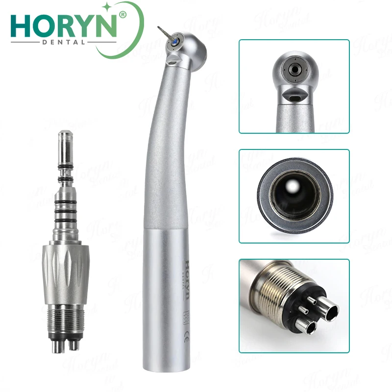 

Dental 8000B 25000 LUX ceramic bearing fiber high speed Air Turbine Handpiec Handpiece For KAVO coupler 4 holes spray water