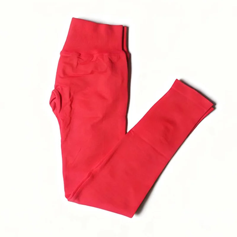 Ударные леггинсы, эластичные бесшовные леггинсы с низкой ребра на талии, леггинсы для бега в тренажерном зале и ягодицах, женские узкие брюки для йоги