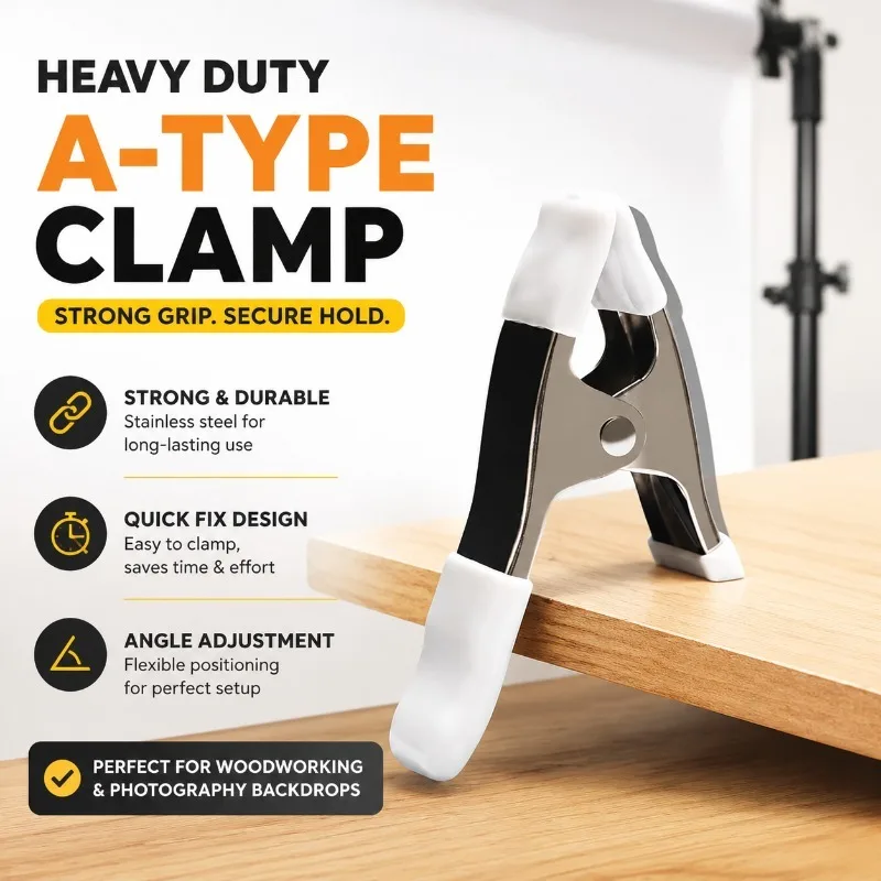 4‑inch 6‑inch Heavy‑duty A‑type Fastening Clips Multi‑scene Utility Grippers for Wedding‑dress Fixing Woodworking Gardening