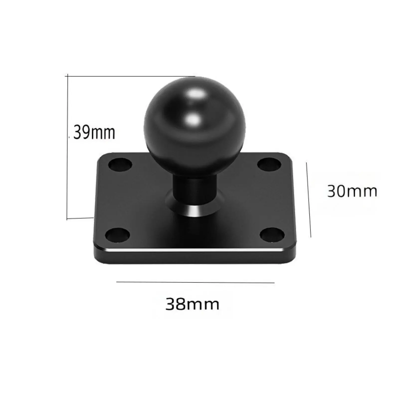 Adjustable Ball Head Camera Mounting Bracket Aluminum Alloy Universal Holder for Outdoor Navigation Setup