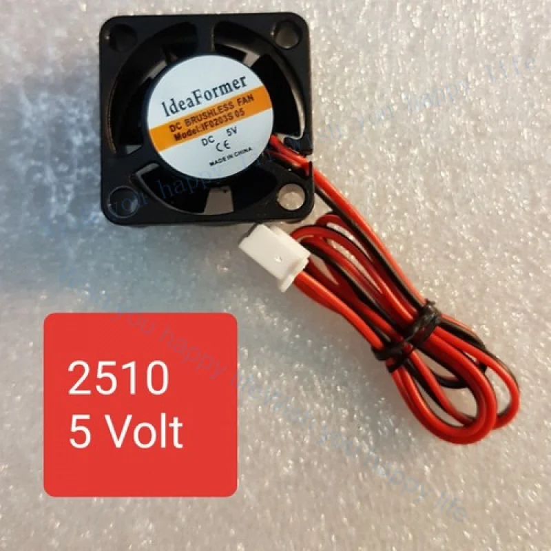 LL for  Brushless DC Case Cooling Fan 25x25x10mm 25mm 2510 5V 12V 24V 5 blades 2pin