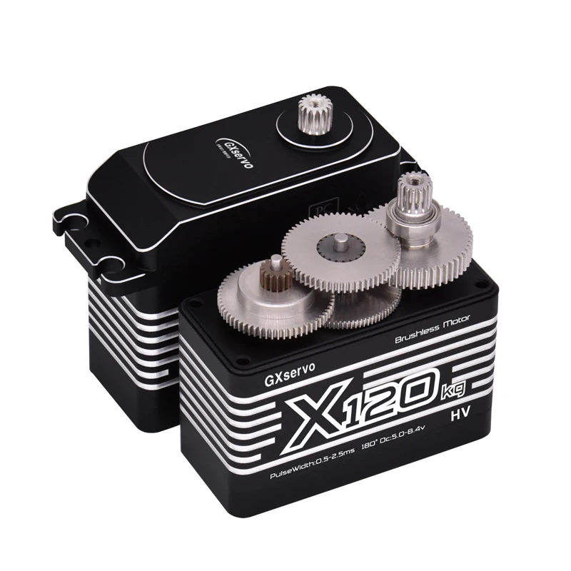 GXservo 70KG 80KG 100KG 120KG 130KG 150KG Large Torque Brushless Motor Servo For 1/5 RC Car Boat Waterproof Metal Gear Servos