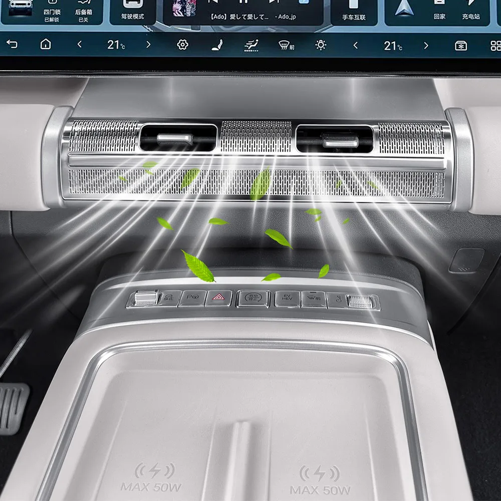 

Central Control Air Outlet Protective Cover For BYD Leopard 7/Titanium 7/Super 7 Car Accessories Stainless Steel Dust Cover