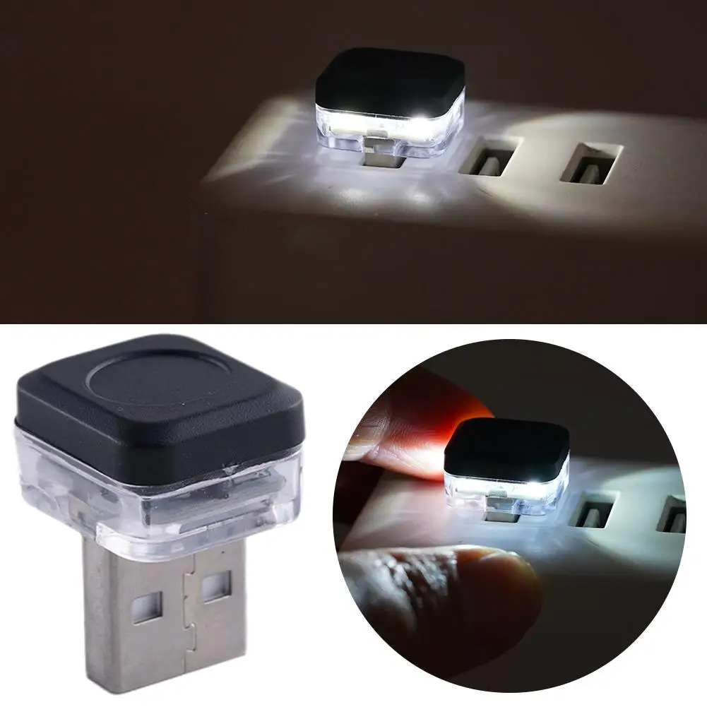Car Usb Ambient Light Mini Usb Light Rgb Car Led Interior Night Office Lamp Home Laptop Keyboard Decoration Light F4d8