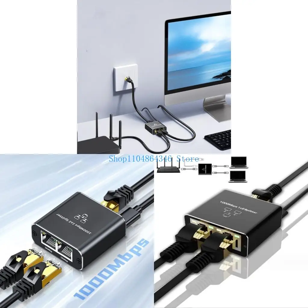 

5asd USB Powered RJ45 Networking Splitter Hubs for Fast Data Transfer Connection
