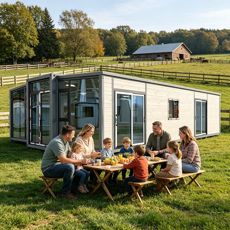 Sheep Farm Foldable Prefab 20ft Container House Pasture Worker Living Room Windproof Anti‑Corrosion Modular Prefabricated Unit