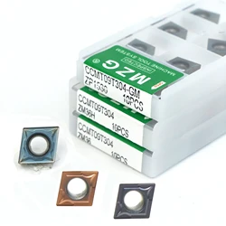 MZG 10pcs CCMT060204 CCMT09T304 CCMT09T308 CCMT1204 ZM36 ZM36H Turning Boring Cutter CNC for Stainless Steel Carbide Insert CCMT