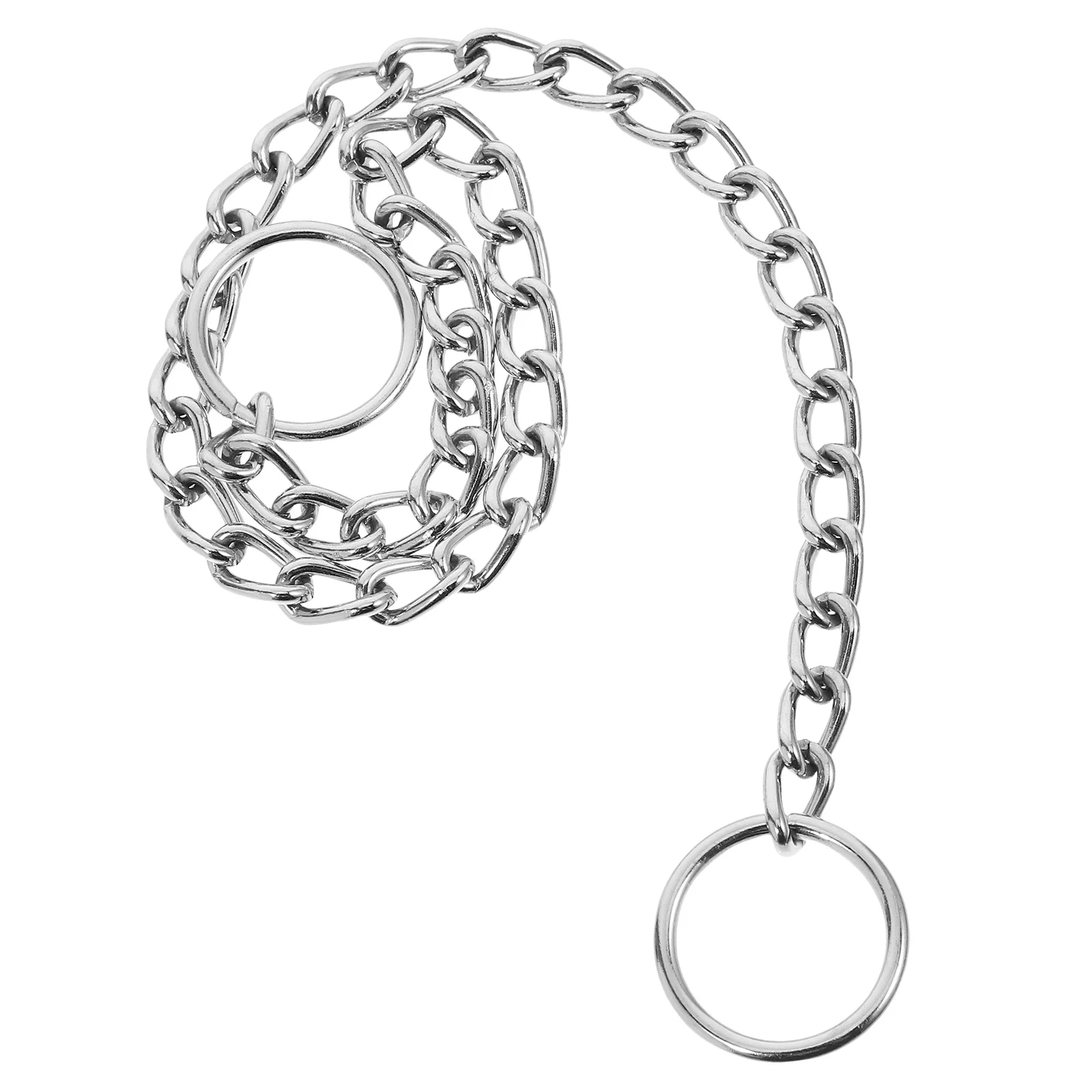 

Chrome Plated Dog Collar Small Pet Neck Chain Decorative Metal Collar For Puppies French Bulldogs Comfortable Fit Durable