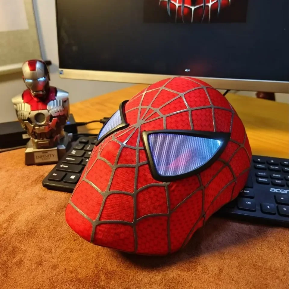 스파이더 맨 Cos 마스크 할로윈 코스프레 파티 소품 영화 슈퍼 히어로 피터 성인 착용 가능한 마스크 고품질 헤드 기어 맨 선물