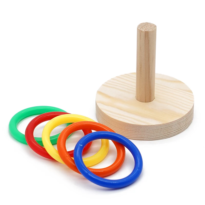 Papegaai Vogel Speelgoed Kleurrijke Ringen Puzzel Ferrule Speelgoed Mini Grappige Ferrule Training Intelligentie Speelgoed Interactief Spel Vogel Benodigdheden