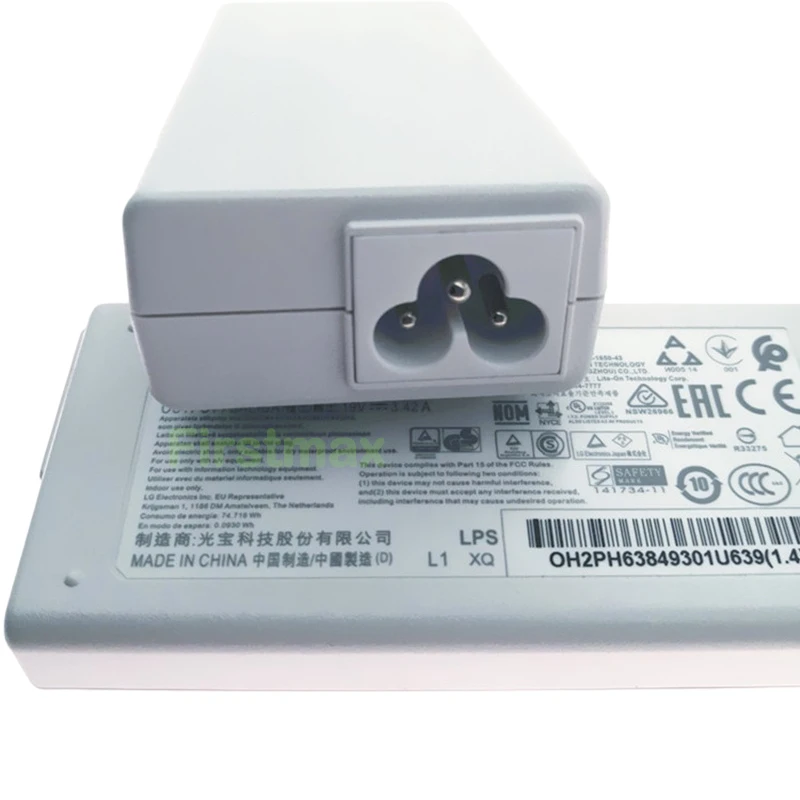 محول تيار متردد 19 فولت DA-65F19 EAY 62990908   شاحن لـ LG 43 "43LF5100 43LF5100-UA 49" 49LF5100 49LF5100-UA LED TV شاحن التيار الكهربائي