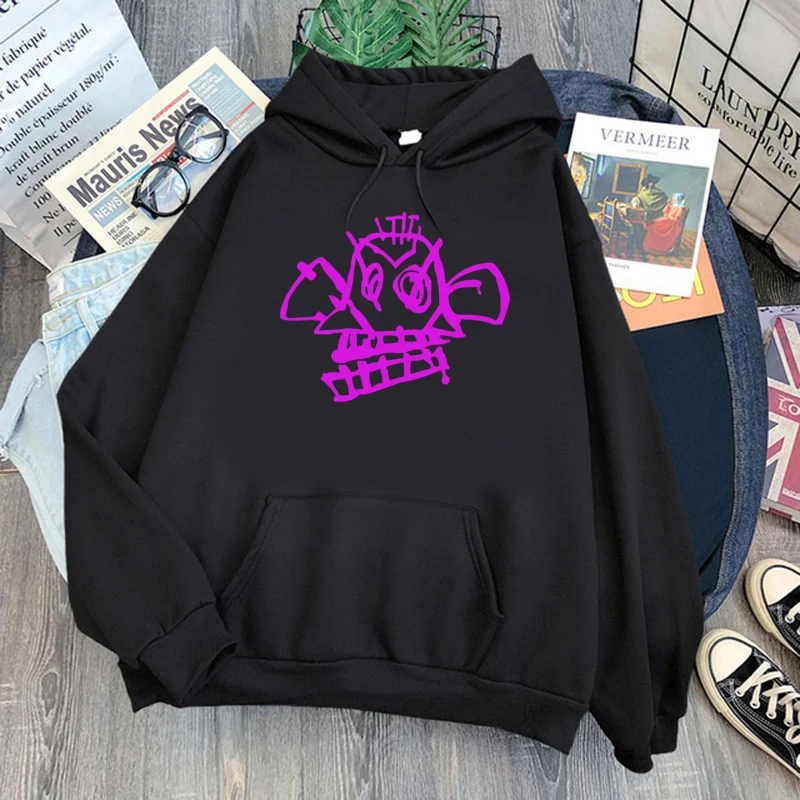 2022 Hot Cartoon Arcane Hoodies Men Kawaii Jinx Graphic Streetwear Punk Style Harajuku Winter Warm Unisex Sweatshirts Male