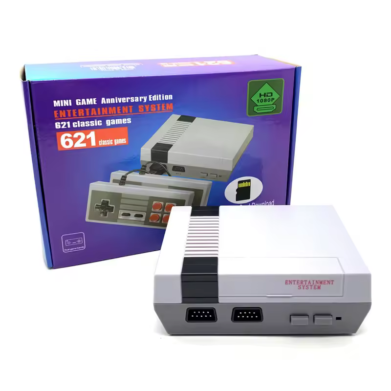 BLUE HD621 Mini TV Family Game Console HDMI 8 Bit Retro Video Game Console Built-In 621 Game Handheld Gaming Player