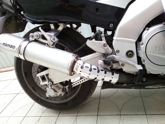 Motorcycle Exhaust Muffler Pipe Leg Protector Heat Shield Cover For YAMAHA WR250F WR250R YZ125 YZ85 YZ 85 125 TT-R125E TT-R250