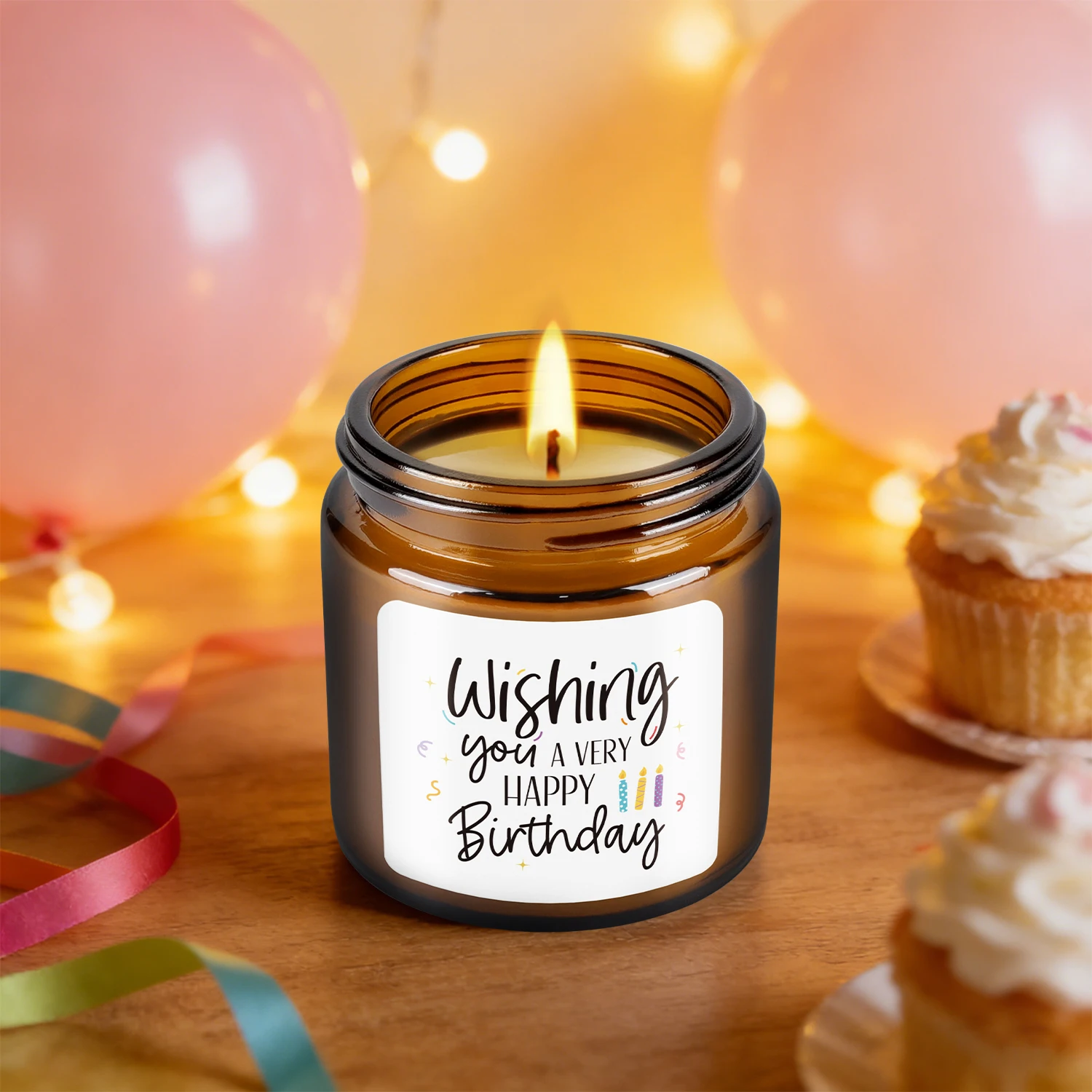 12'li doğum günü mum seti, alt - Amber Jar Candle incelemesi ve fiyatı