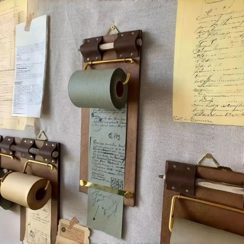 bloc-de-notas-adhesivas-retro-vintage-notas-enrollables-desprendibles-tabla-de-notas-enrollable-no-adhesiva-accesorios-de-oficina