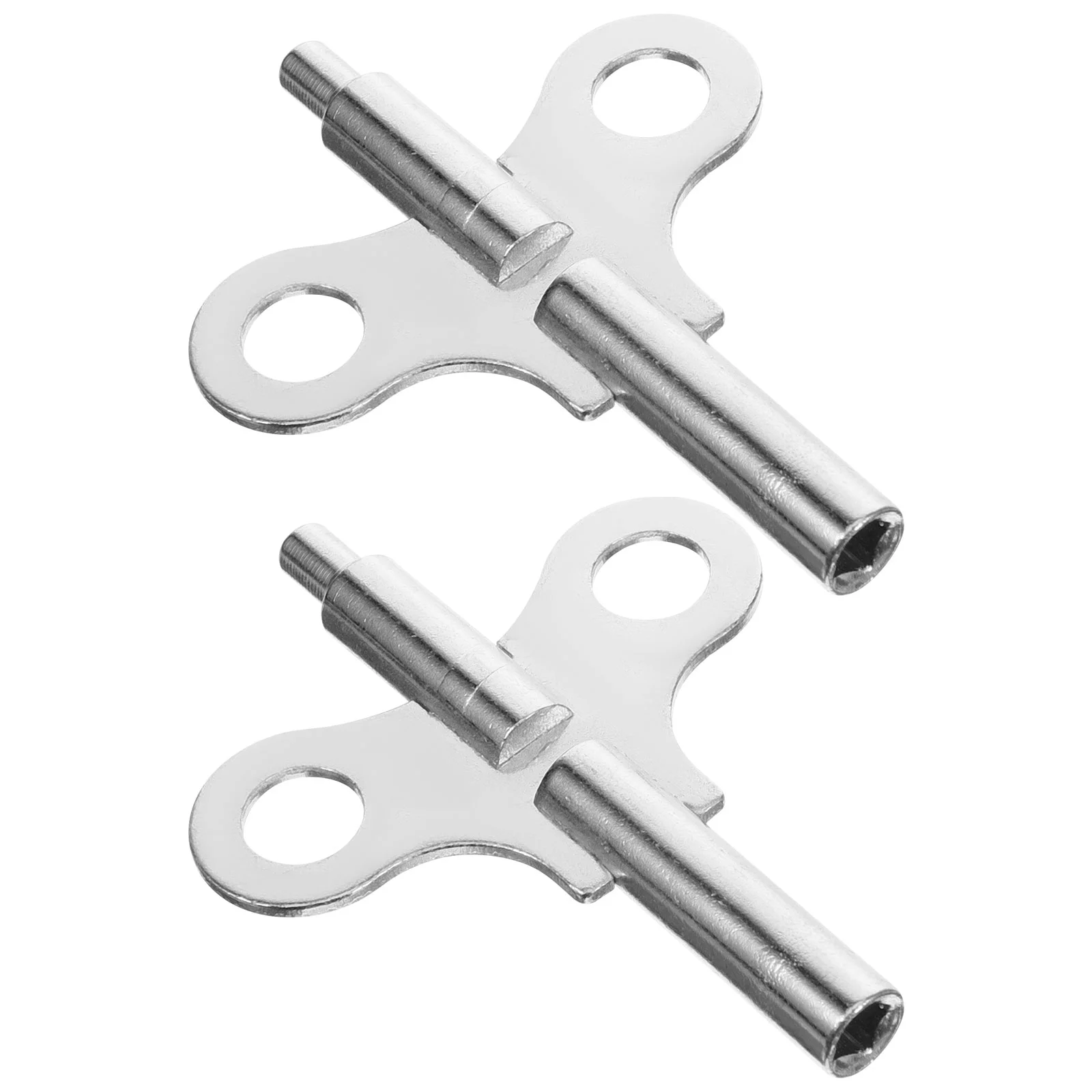 2 Pcs Mechanical Metal Clock Spring Keys For Wall Steel Winding Chain Repair Tool