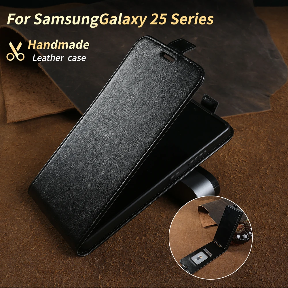 Premium Leather Phone Case for Samsung Galaxy S26 Ultra S25 S24 S23 S22 S21 Plus S20 FE Note 20 Ultra Flip Cover Cases Coque Bag