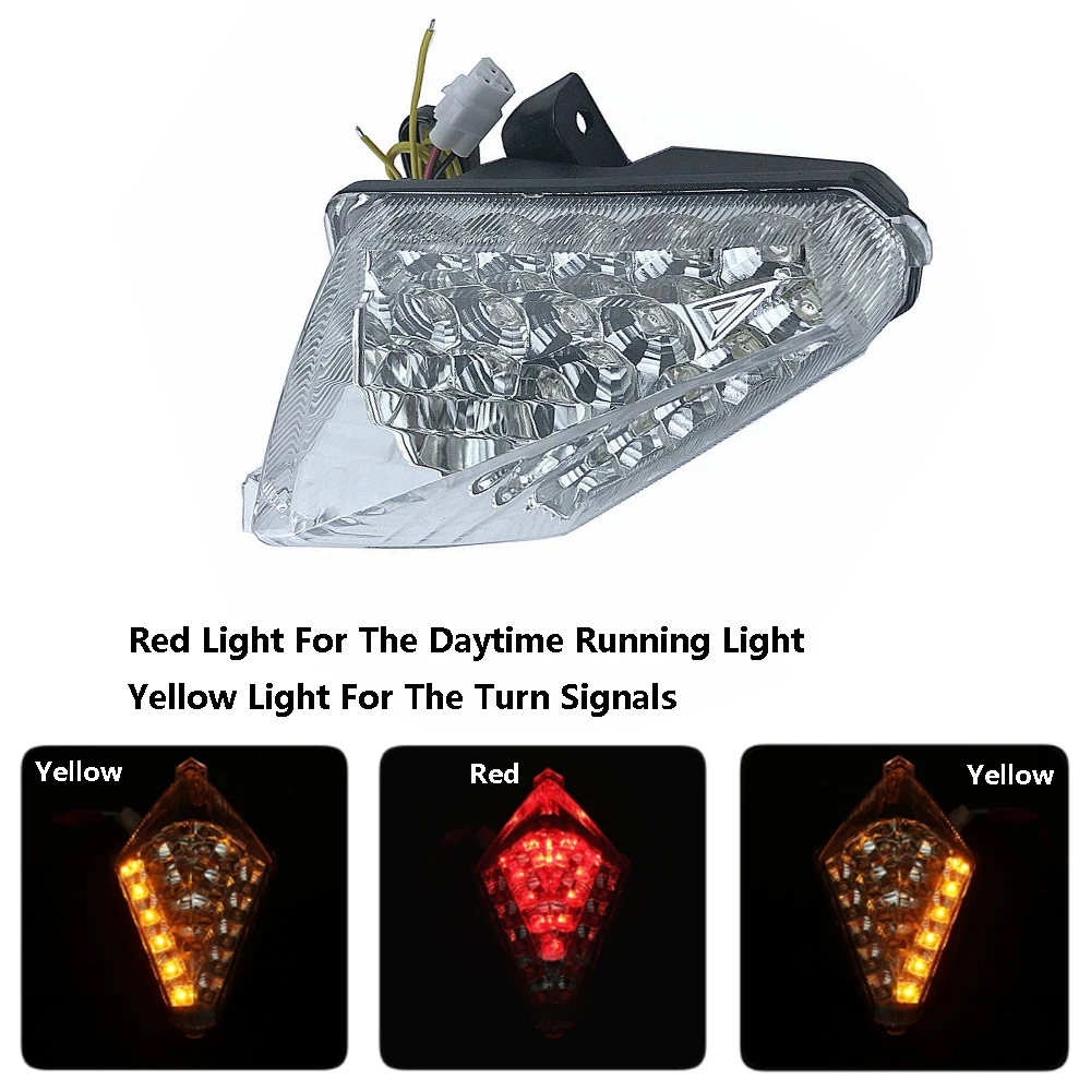 Motorcycle Rear Tail Light Brake Lamp Turn Signals Integrated LED Light For YAMAHA YZF R1 YZF-R1 2007 2008