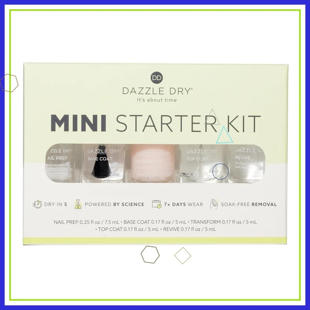 مجموعة أظافر صغيرة كاملة مع إعدادية، معطف أساسي، معطف علوي، حشو ريدج وأرق طلاء لتقليم الأظافر بجودة الصالونات #1