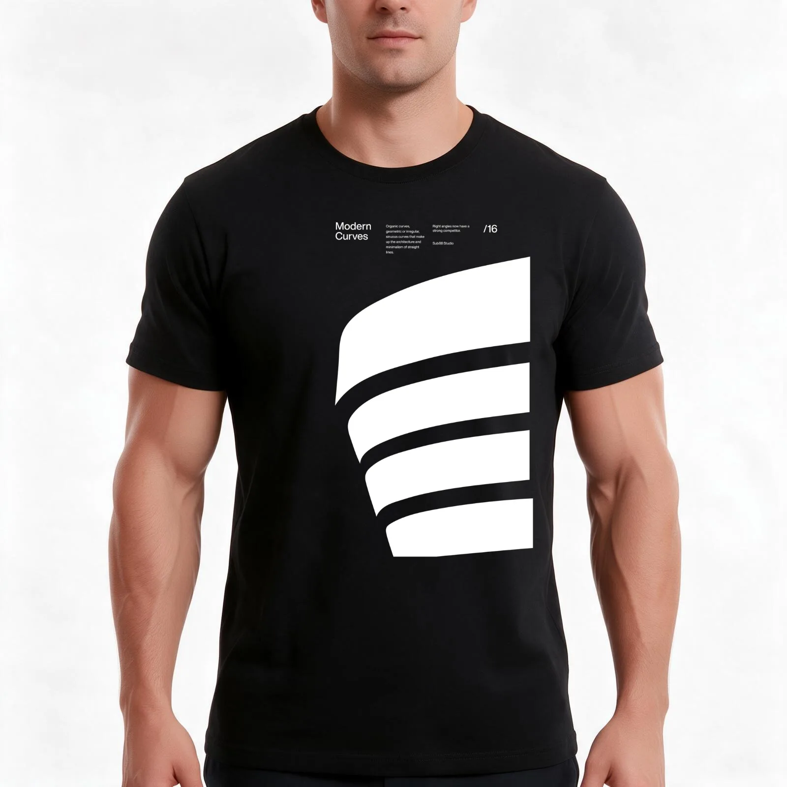 Modern Curves /16 T-Shirt, Summer Casual Cotton Tee, Oversized Streetwear Tops, Vintage Graphic Print, Loose Fit Short Sleeve