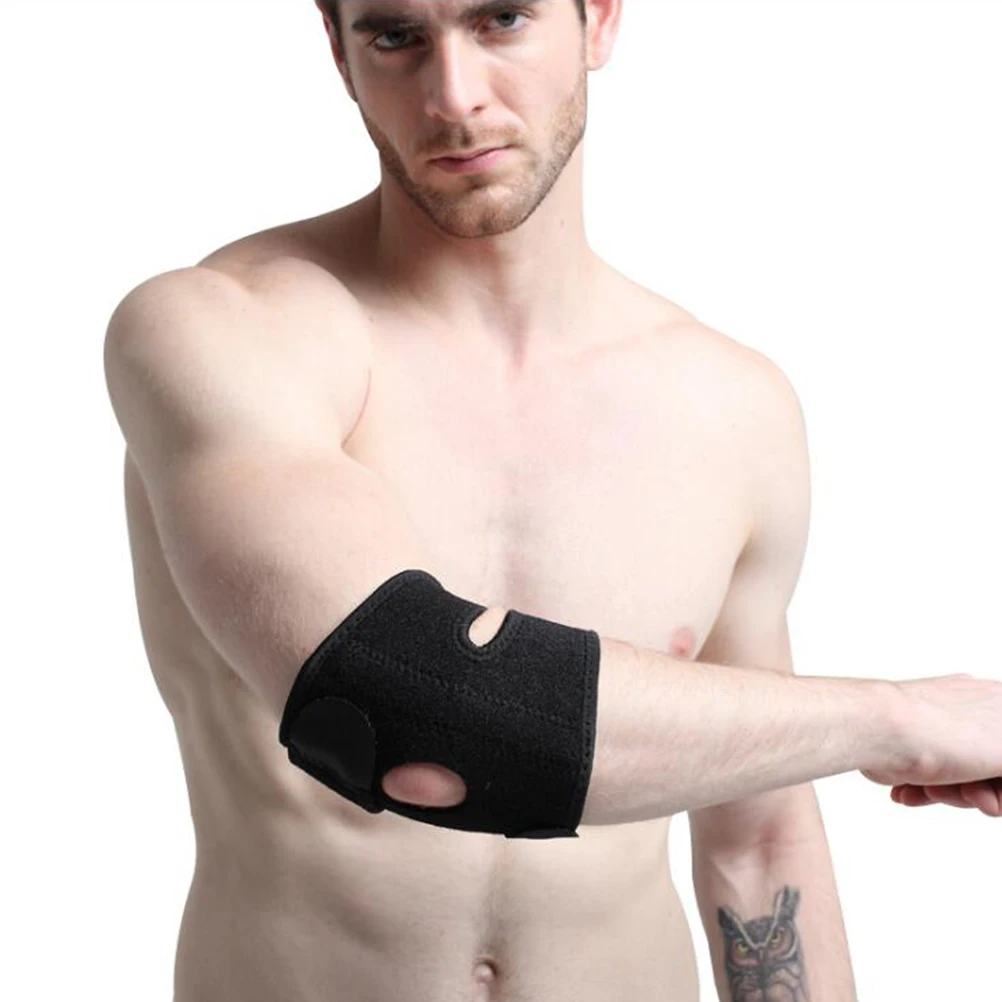 

Elbow Brace Support Sleeve Protector Pads for Sports Tennis Golf Basketball Black Men Women elbow support protector pads