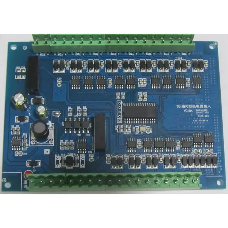 16 24 Channels K-type Thermocouple J, N, T, E Type Acquisition Module MODBUS RTU Protocol 485