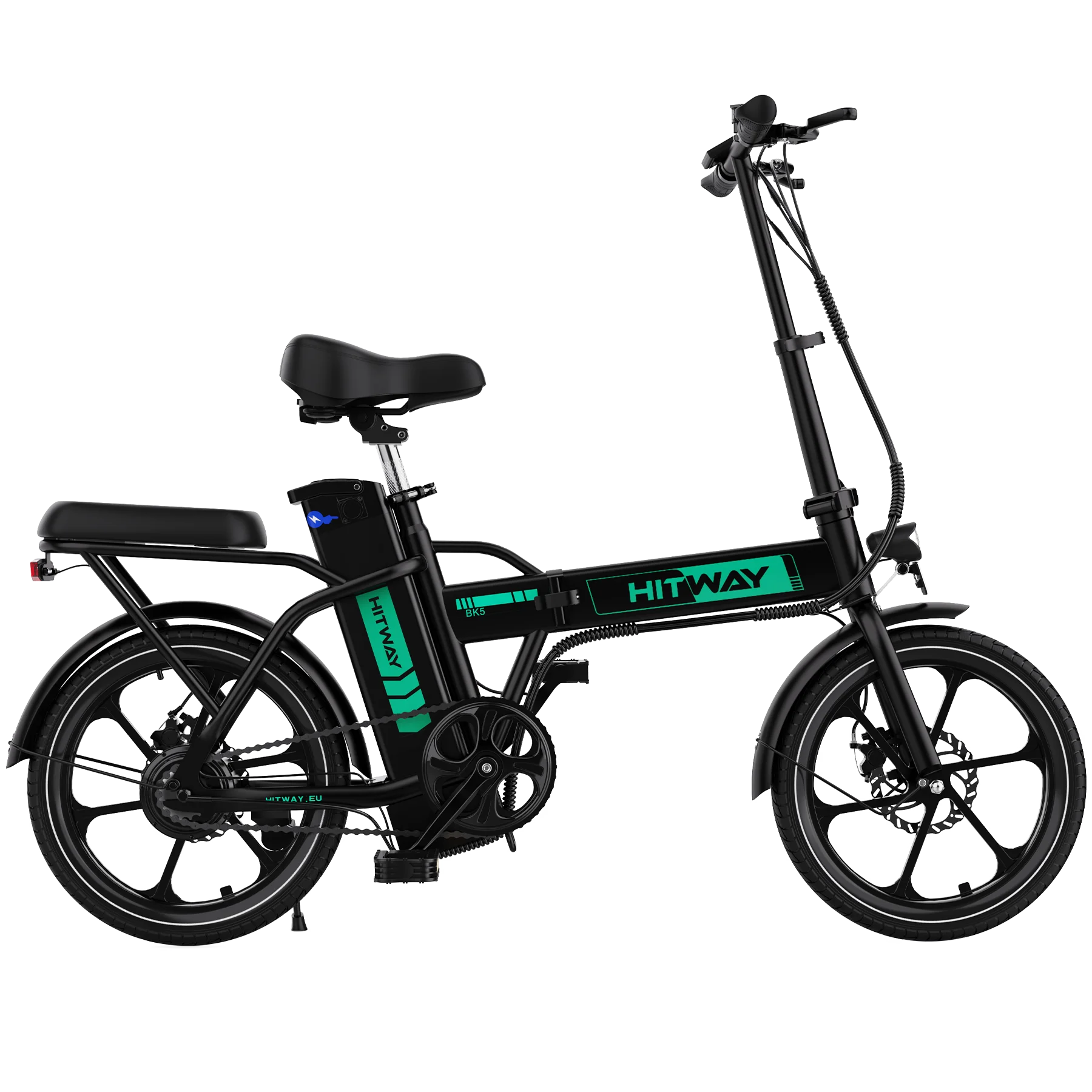 Hitway elektrische fiets E-bike opvouwbare stadsfietsen 36V/13Ah lithium batterij, elektrische actieradius kan 35-90 km bedragen