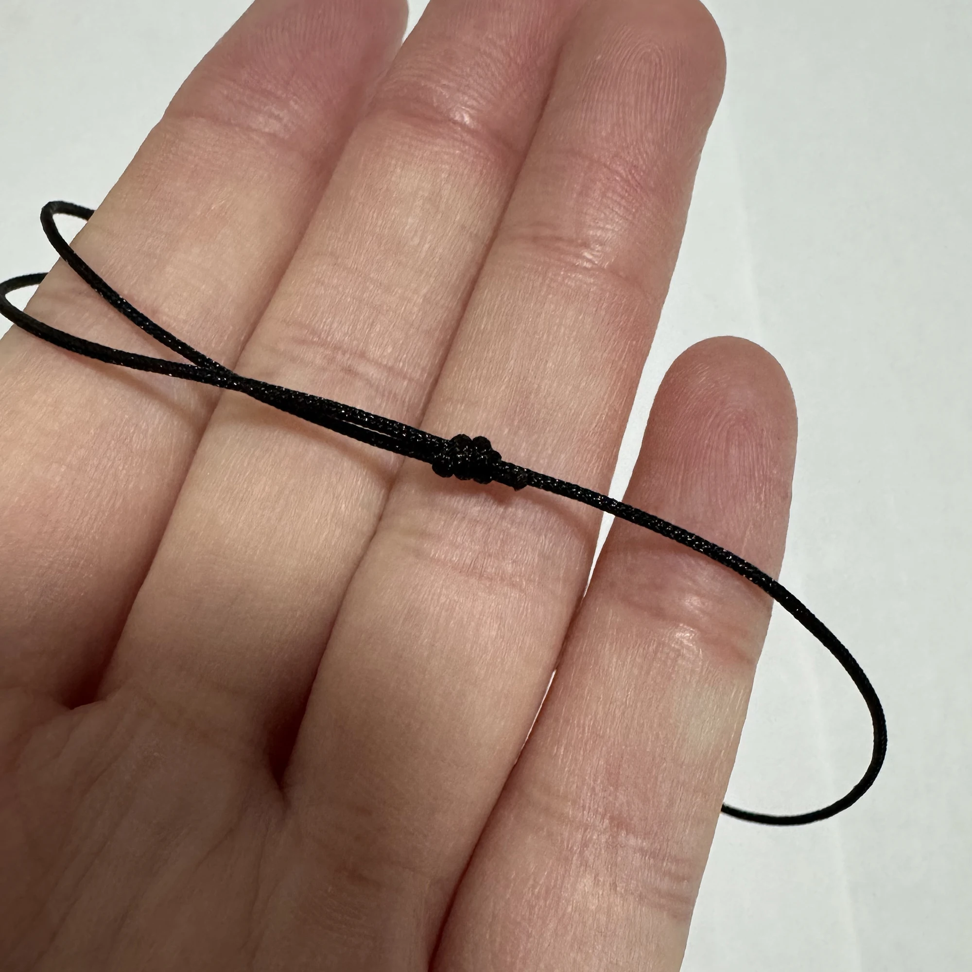 2pcs/set Black Cord Bracelet for Men String Adjustable Bracelets for Women Unisex Adult Nylon Cord for Surfer Father Day