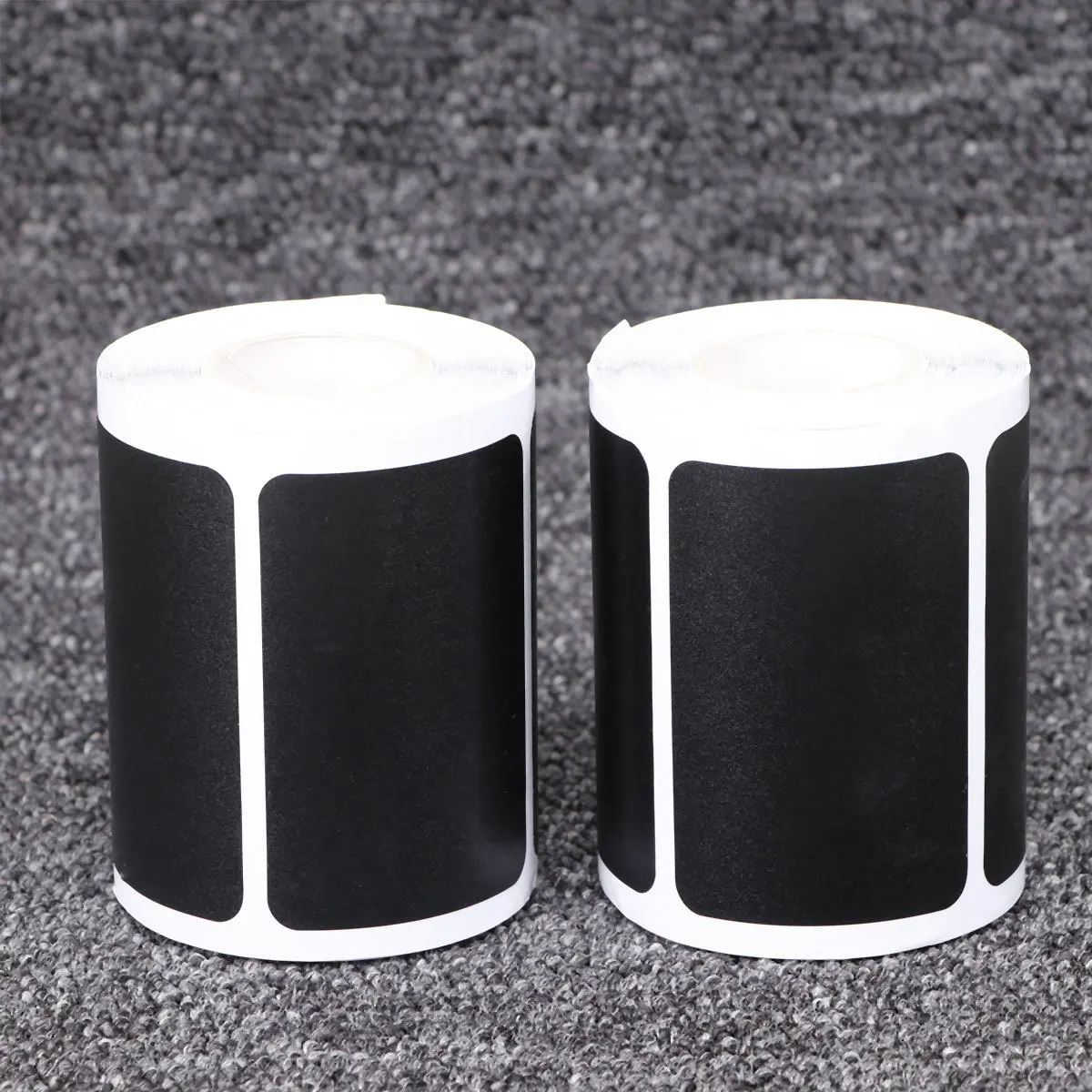

2 Rolls Chalkboard Sticker Labels Black Adhesive Waterproof for Mason Jars Bottles Kitchen Organizer