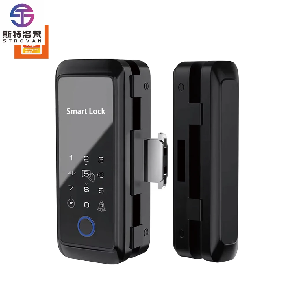 

STLF Factory Price Smart Door Lock Fingerprint & Phone App Control Security for Wood & Glass Door WIFI Network