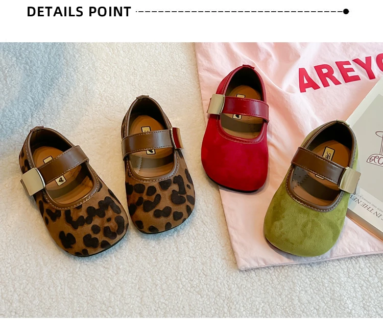 Mädchen-Flachschuhe mit runden Zehen, weicher Sohle, schicke, rutschfeste Prinzessinnenschuhe für Kinder, brandneue, bequeme Freizeitschuhe für Kinder 2026. – Detail 2