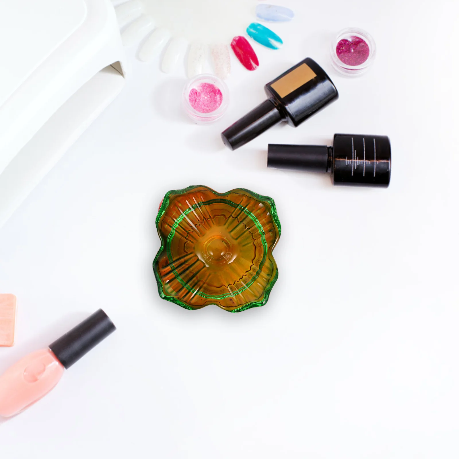 

Красочная стеклянная чашка для дизайна ногтей с хурмой, крышка для посуды для ногтей, акриловый жидкий маникюрный инструмент, прозрачный держатель для кистей, акриловая чашка для жидкости