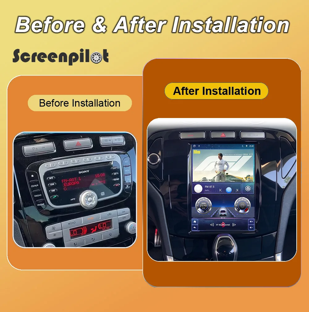 Android 16 Car Radio Stereo For Ford Mondeo MK4 Multimedia 2007-2014 Stereo Head Unit Multimidia Player GPS Carplay Android Auto
