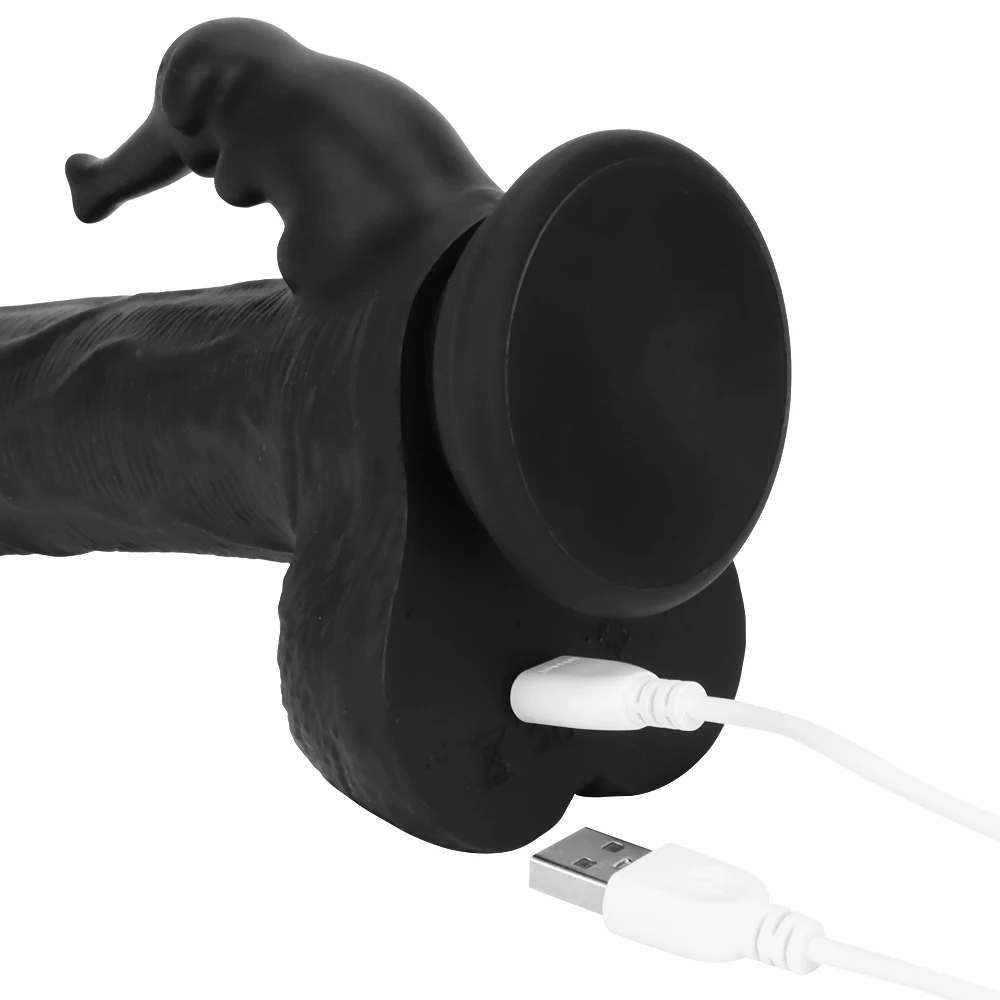 Vibromasseur Gode Éléphant pour Homme et Femme, Pénis Réaliste, Télécommande Sans Fil, Télescopique Vibrant, Jouet Sexuel Adulte, Gode Enorme Shop, XXXL